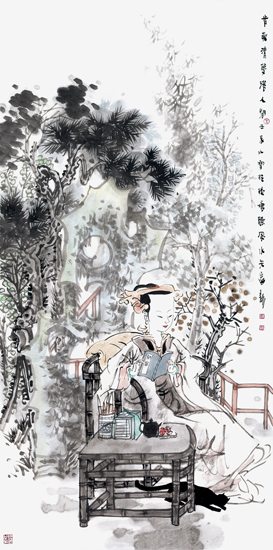 肯教清梦落人间138cm×69cm 纸本2012年.jpg