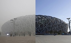 摄影：被<b>雾霾</b>笼罩的北京
