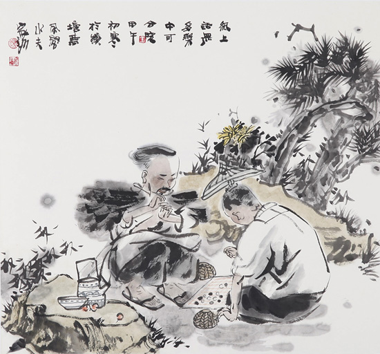 纸上话无多乐中可分晓46cm×50cm纸本2014年.jpg 纸上话无多乐中可分晓46cm×50cm纸本2014年.jpg