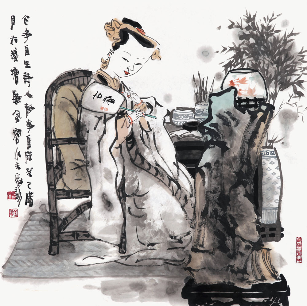 心净自生诗人静事自成69cm×69cm 纸本2013年.jpg 心净自生诗人静事自成69cm×69cm 纸本2013年.jpg