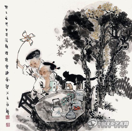 斤斤之心69cm×69cm 纸本2014年