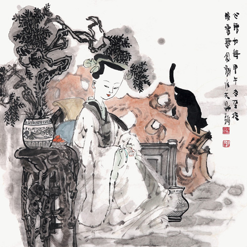 心语如诗69cm×69cm 纸本2014年.jpg