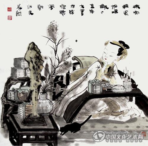 微雨轻风相唱和 69×69纸本2009年