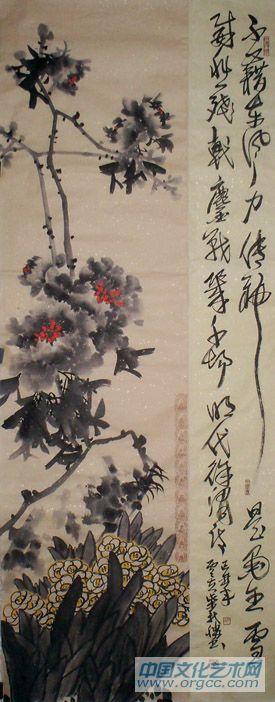 国画家柴新胜花鸟作品
