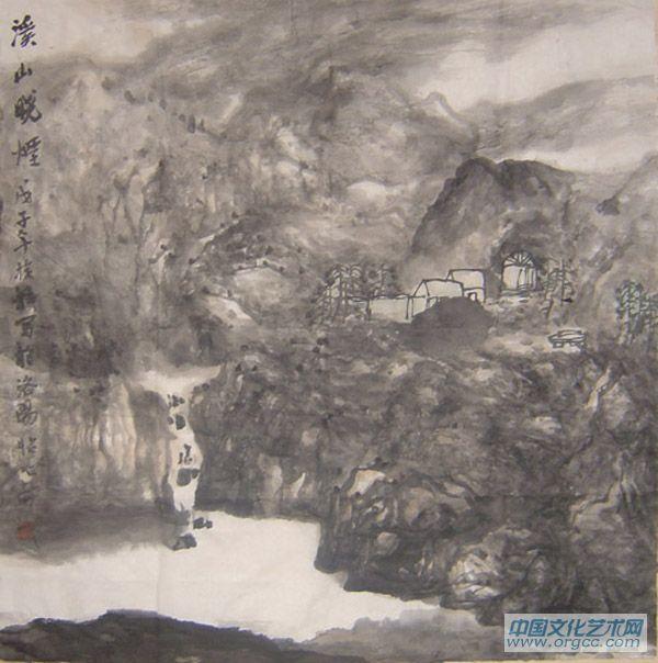 溪山晓烟