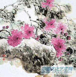 画家索铁生花鸟作品《秋风急》