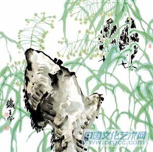 画家索铁生花鸟作品《好个秋》