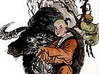 书画家左鲁献人物作品《老子出关图》