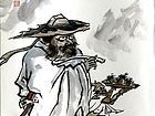 书画家左鲁献人物作品《佰柿如意》