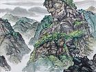 书画家左鲁献山水作品《太行春韵》