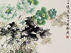 画家王绣花鸟作品《洛浦春浓》