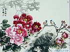 画家王绣花鸟作品