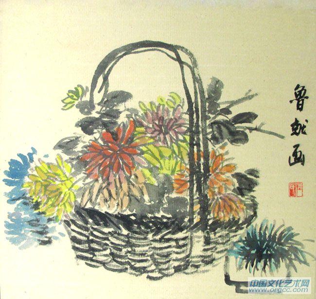 书画家左鲁献花鸟作品