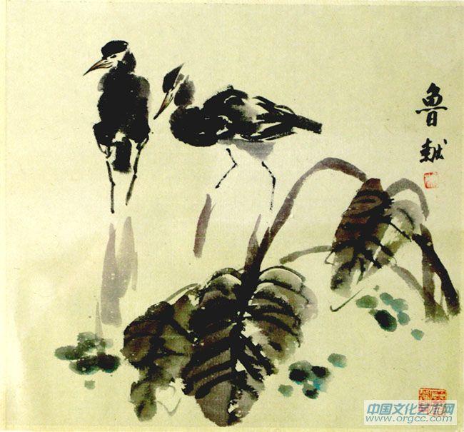 书画家左鲁献花鸟作品