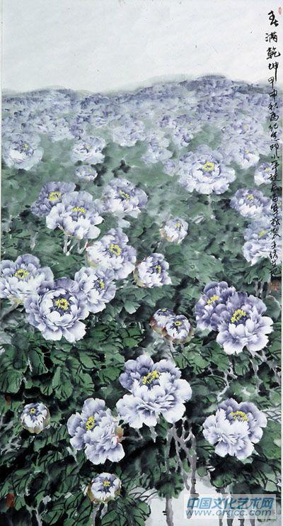 画家王绣花鸟作品《春满乾坤》