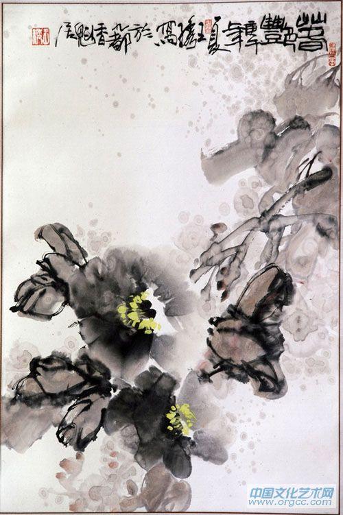 画家王绣花鸟作品《春艳》