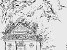 书画家左鲁献钢笔速写作品