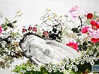 书画家左鲁献花鸟作品