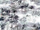 画家解金峰山水作品《林间草庐》