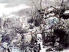画家解金峰山水作品《三年又到峪里来》