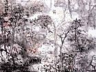 画家解金峰山水作品《霜林幽径》