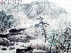 画家解金峰山水作品《踏露觅芳渍清气》