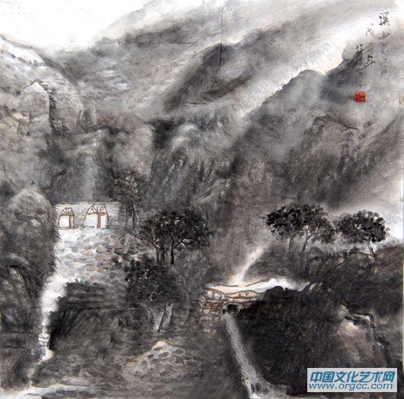 溪山晓烟