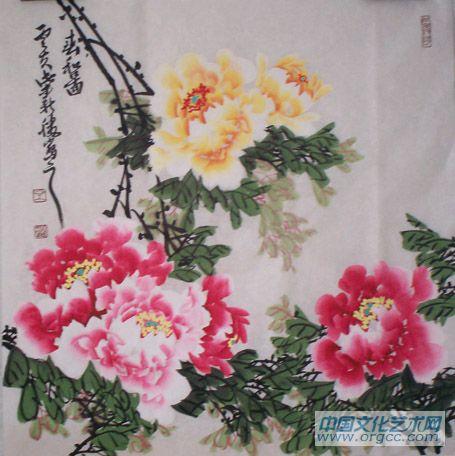 画家柴新胜花鸟作品《春和图》