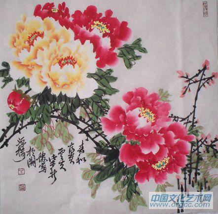 画家柴新胜花鸟作品