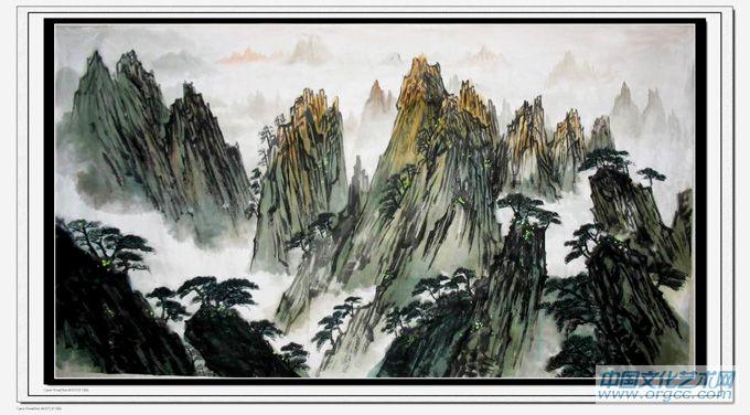 书画家左鲁献山水作品