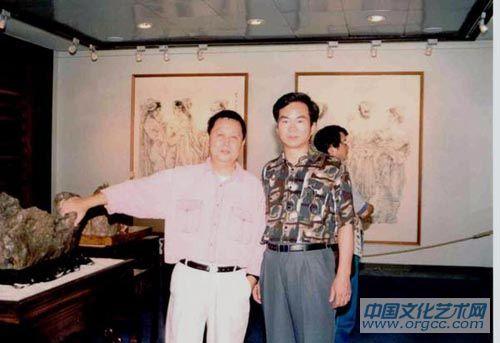 张迪华和著名画家林墉在广州