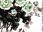 画家郭伊滨花鸟作品《三月堪惜牡丹花》