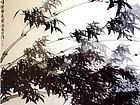 画家郭伊滨花鸟作品《风雨识君子》