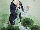 画家郝淑琳人物作品《西施浣纱》
