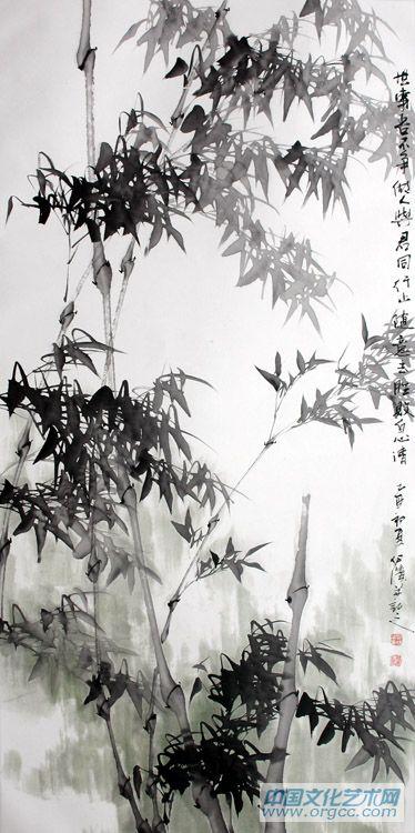 画家郭伊滨花鸟作品《世事吾不争》