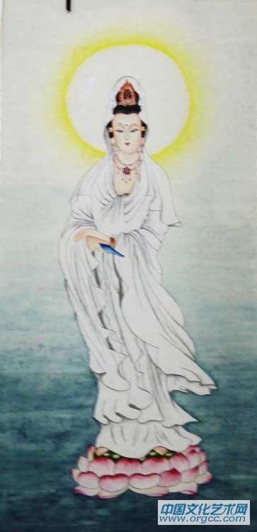 画家郝淑琳人物作品《观音》