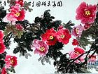 画家安瑞阁花鸟作品《国花春醉图》