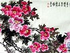 画家安瑞阁花鸟作品《唯有牡丹真国色花开时节动京城》