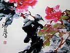画家安瑞阁花鸟作品《春韵》