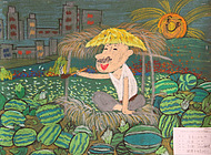 爷爷的西瓜地