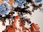 画家安瑞阁花鸟作品《惠风摇翠》