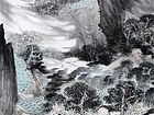 画家解金峰山水作品《烟云九谷鸣》