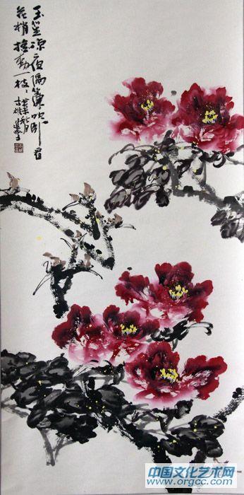 书法家李进学花鸟作品