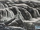 画家李颠焦墨山水作品