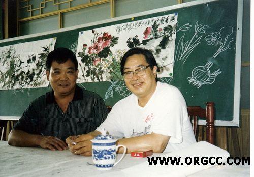画家阳瑞祥合影照