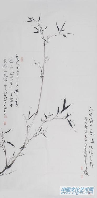 画家黄山花鸟作品《虚心宜待士》