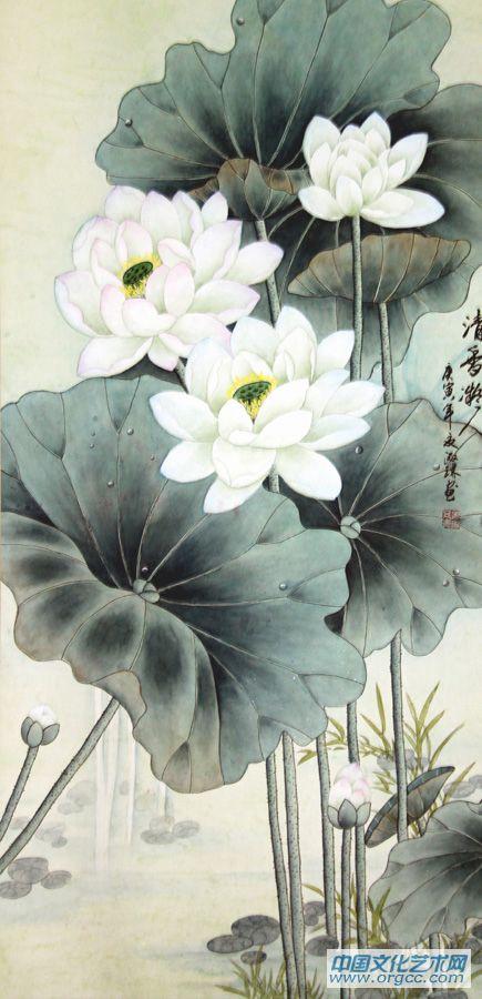 画家郝淑琳花鸟作品
