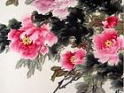 画家安瑞阁花鸟作品《国花春醉图》
