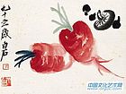 花卉草虫之萝卜蘑菇图