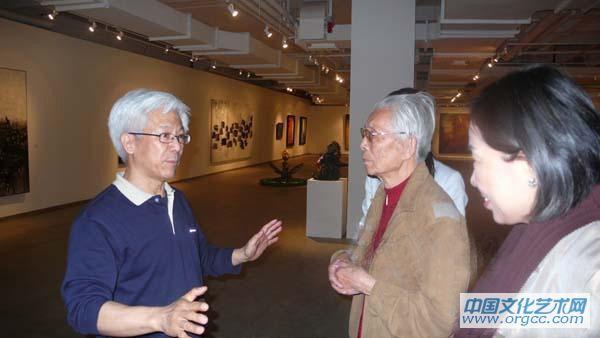 2007年与张宏图先生于大未来画廊
